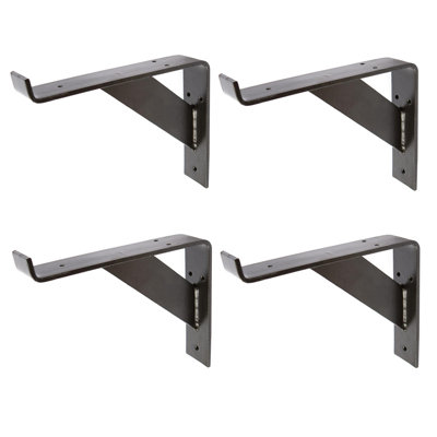 Hammer & Tongs - Gallows Style Scaffold Board Shelf Bracket - D240mm - Black