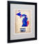 « michigan aquarelle map », impression sur toile encadrée-19304064-11859794