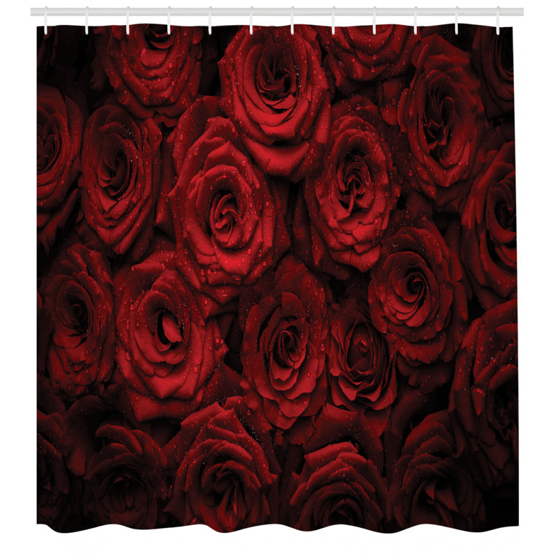 Shower Curtain with Hooks Included, 70" H x 69" W
