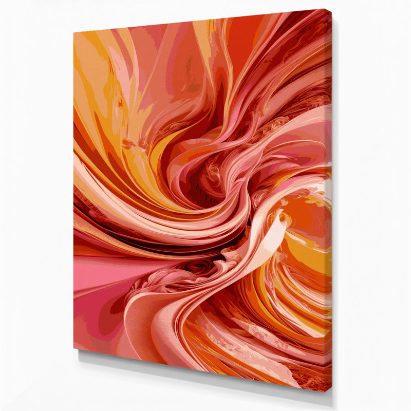 Art numérique sur toile, abstraction numérique 22, H 11 po x l 14 po