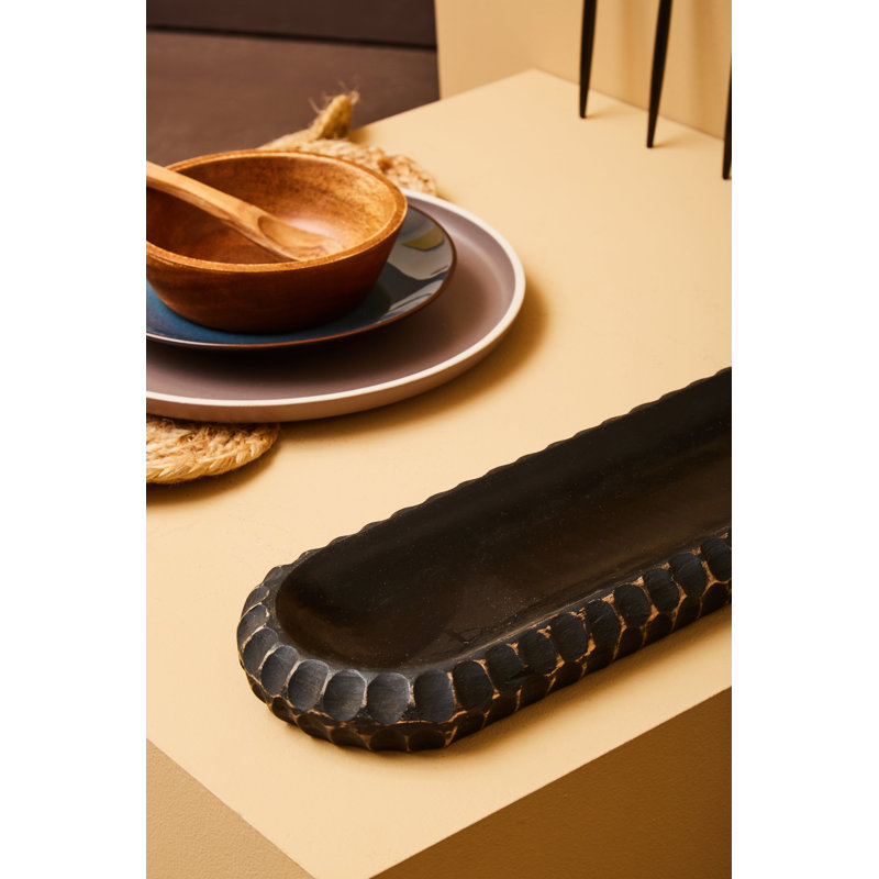 Amiela Wood Decorative Bowl