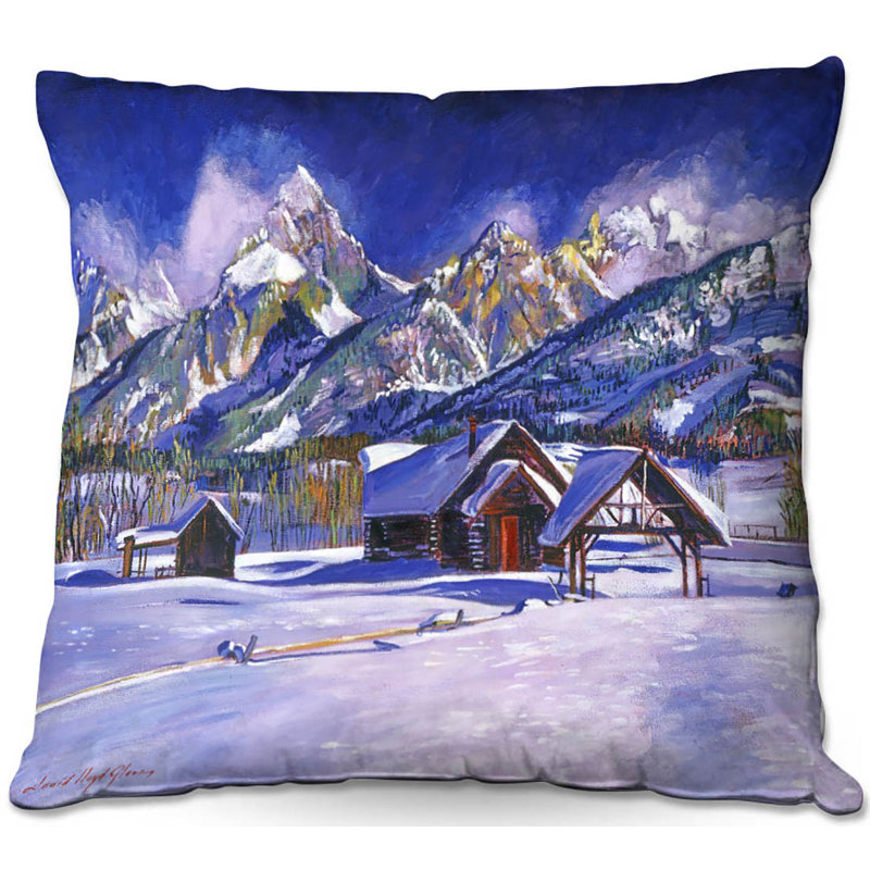 Coussin décoratif de cabine de cabine canapé snow, 16 po x 1 po