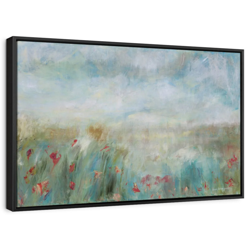 Abstrait «Wild Garden Abstract Canvas Print», H 9 po x l 13 po