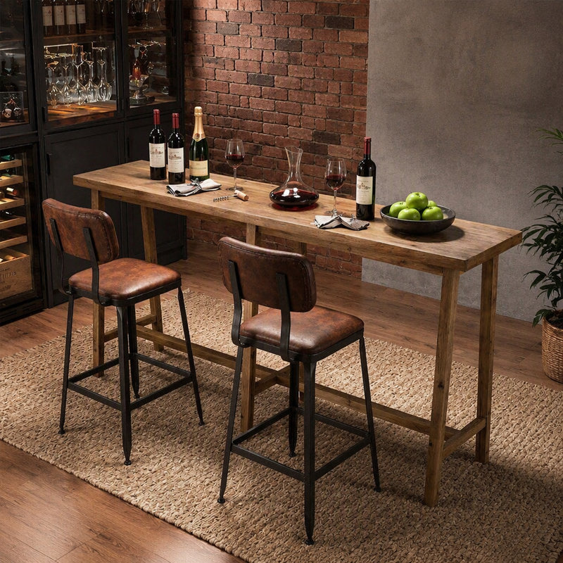 with Solid Wood Base Dining Table