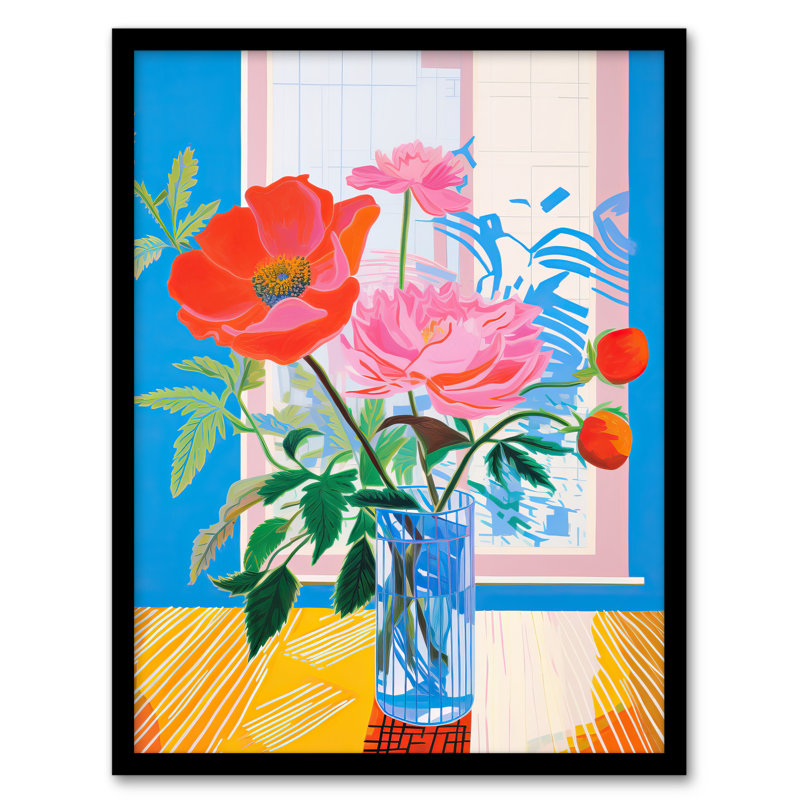 Formidable Florals Acrylic Wildflowers In Vase - Single Picture Frame Print