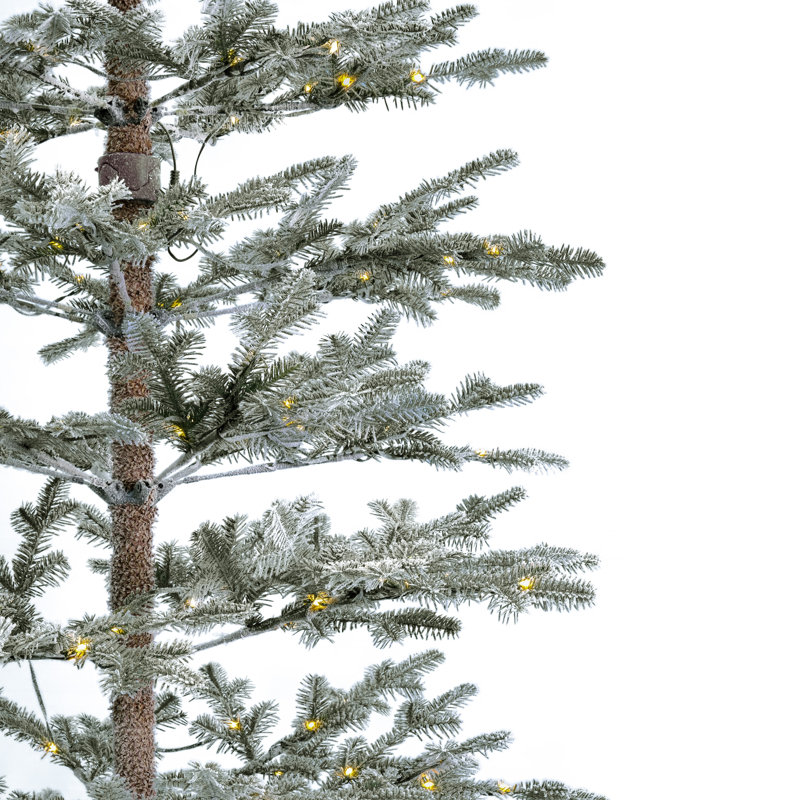 Hamed Pine 7.5ft PE Lightly Flocked Tree - Storage Bag and Remote included, 9'