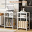 Manufactured Wood,Metal 71cm H Media Shelves-1140397972
