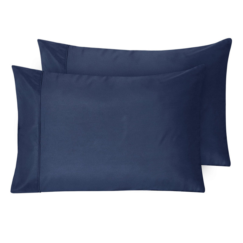 Microfiber Pillowcase 2-Pack Soft Bedding, Navy