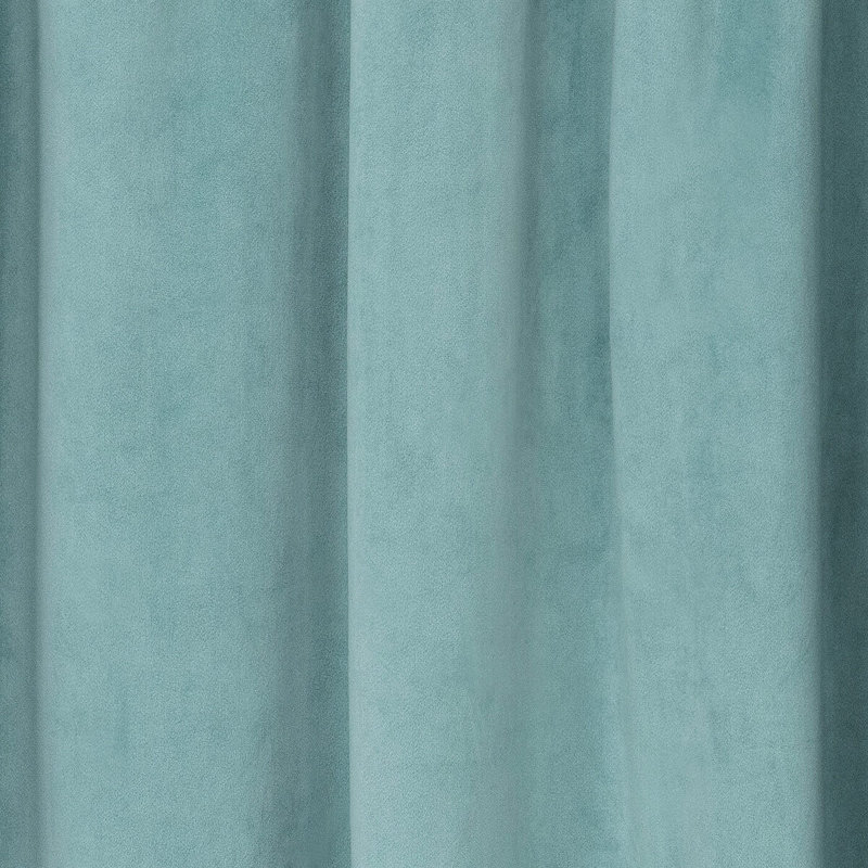 Olivia Velvet Blackout Curtain (1 Panel), 100" W x 120" L, Reflection Gray