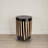 Hand-Carved Wood Side Table-1963096109