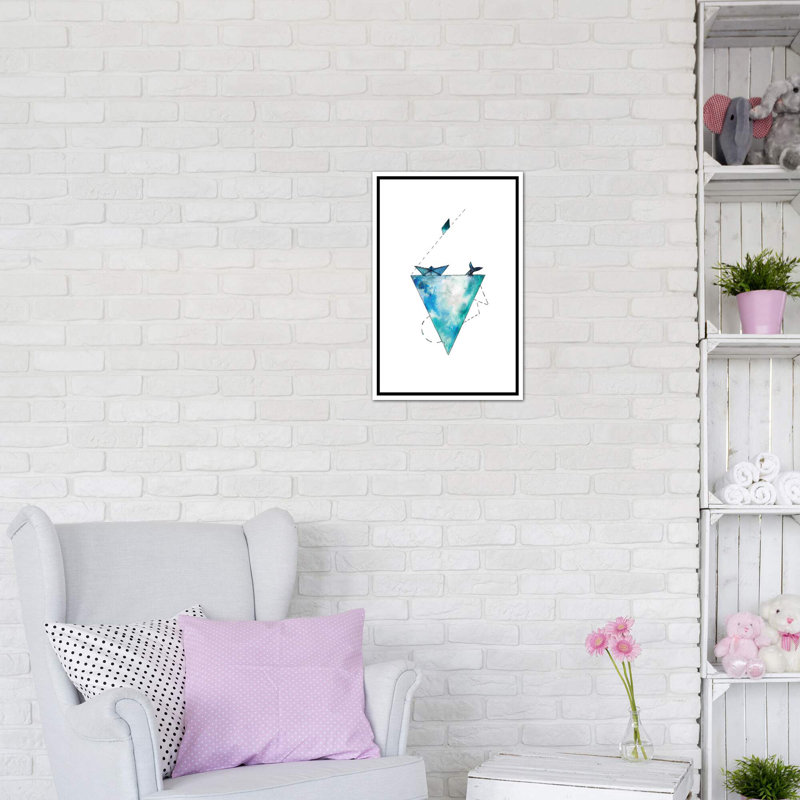 Art pour bateau, H 26 po x l 18 po x P 1,5 po, Toile blanche encadrée