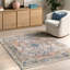 Tapis à motif de médaillon traditionnel Citrana-93560119