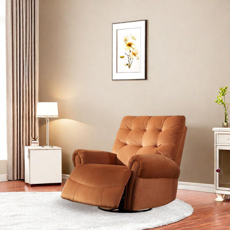 Fauteuil inclinable pivotant Artana, Brun
