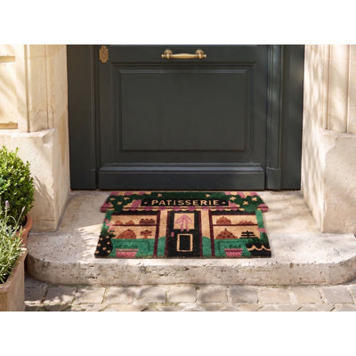 TERNATE Non-Slip Striped and Abstract Doormat