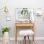 Miroir de salle de bain 32 "x 24" lumineux à DEL, miroir de meuble-lavabo mural avec mémoire à intensité variable, imperméable, horizontalement ou verticalement