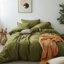 Ensemble de housse de couette 100% lin français naturel (plusieurs tailles et couleurs)-68881085-94440070