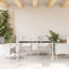 Airidas Rectangular Glass Outdoor Dining Table 90 cm D-1877077709-1877077710