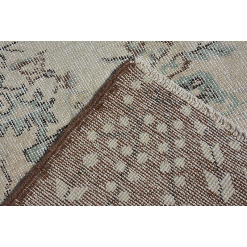 Vintage Rugs, Turkish Rugs, Brown Oriental Rugs, 3.7x6.8 ft Area Rugs, Bedroom Rugs