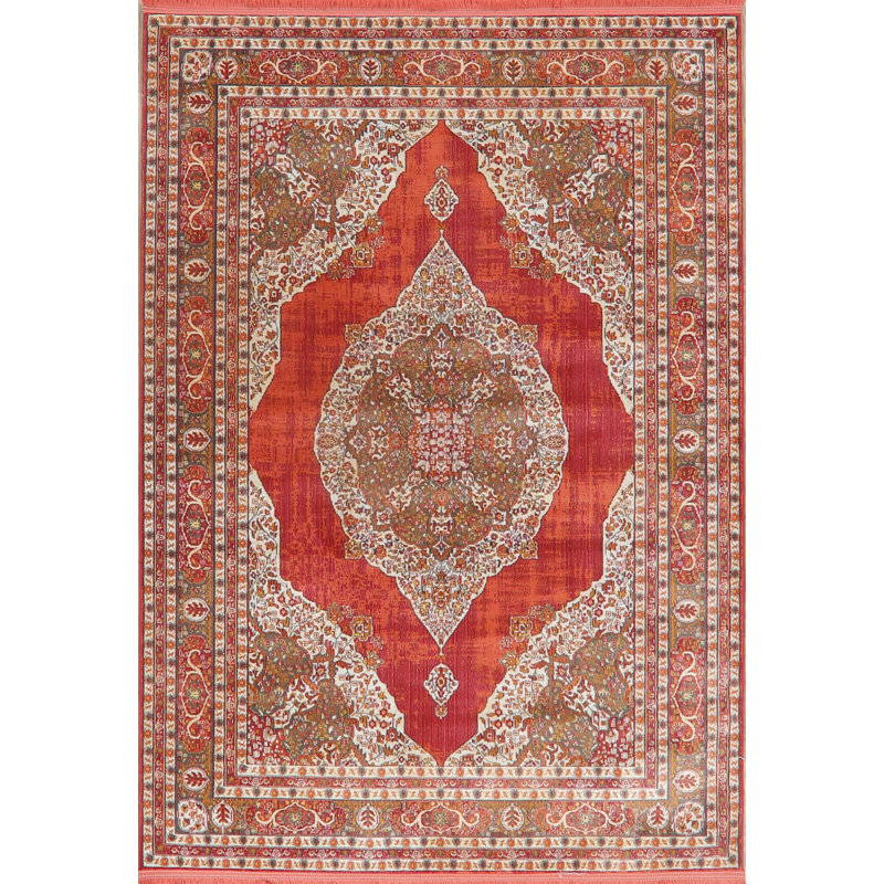 Tapis rouge Saturmino, Rectangle 3 pi 11 po x 5 pi 7 po