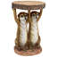 Table d'appoint sculpturale suricate
