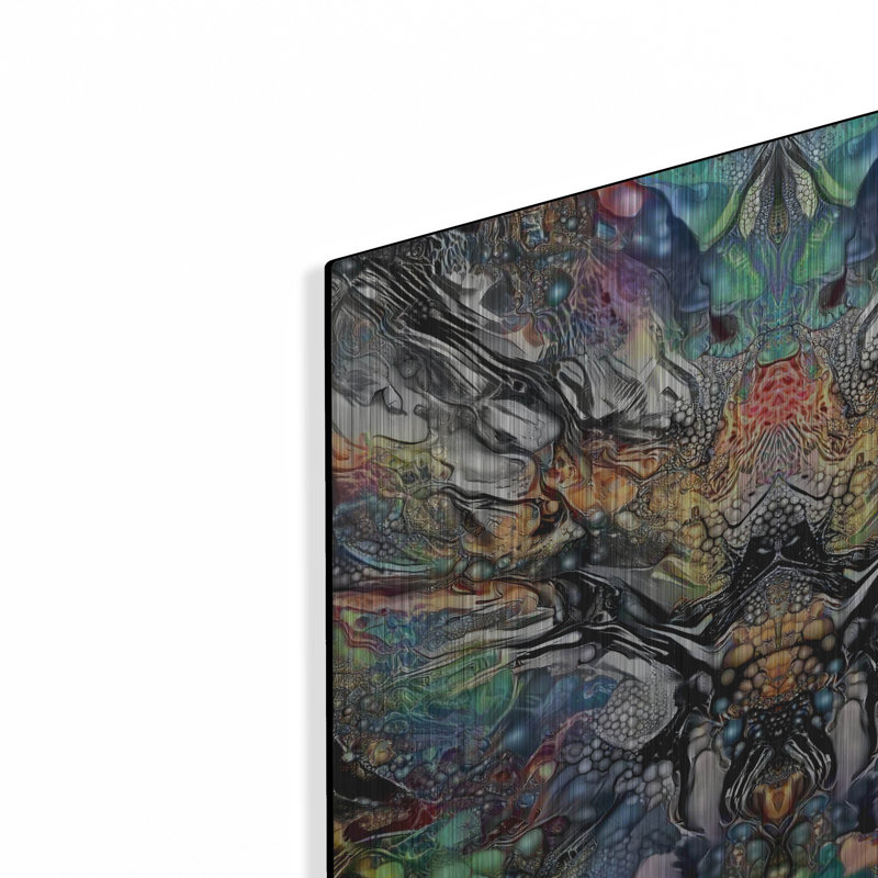 Wrought Studio «Poseidon» par Pedro Gavidia, art mural en métal, H 12 po x l 12 po