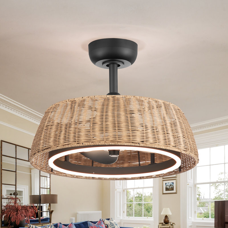 Ventilateur de plafond avec cage Boho