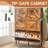 Wooden 6 Flip Drawers Shoe Cabinet-2058720953