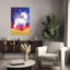 Art mural cheval majestueux abstrait contemporain-1548265191