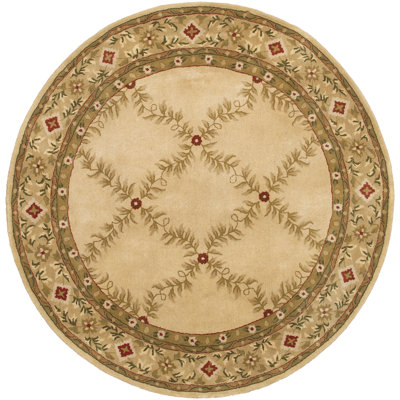 Tapis oriental brun / brun clair en laine touffeté à la main