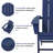 Cathair All-weather HDPE Adirondack Chair with Table (2 Chairs and 1 Table)-1772205162