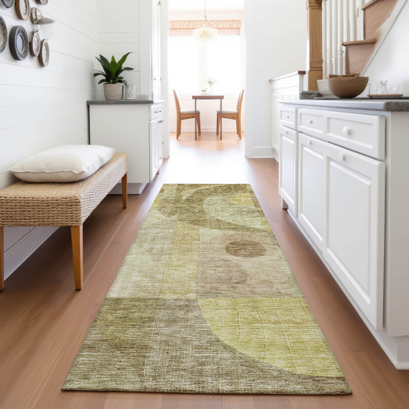 Premium Machine Washable Dimatteo AMF1118 Modern Rug, Runner 2'3" x 7'6"