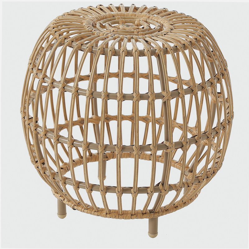 Table d'appoint ottawa - Table d'appoint bohémienne en faux rotin pour l'intérieur et l'extérieur