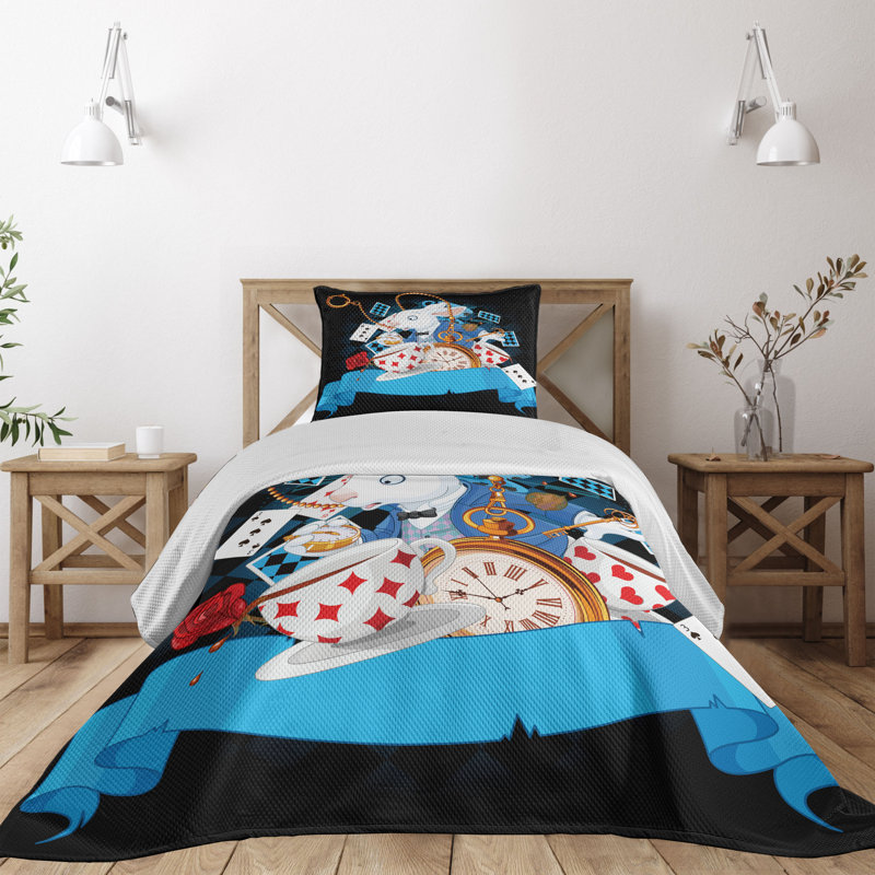 Polyester Coverlet, King Bedspread + 2 Shams