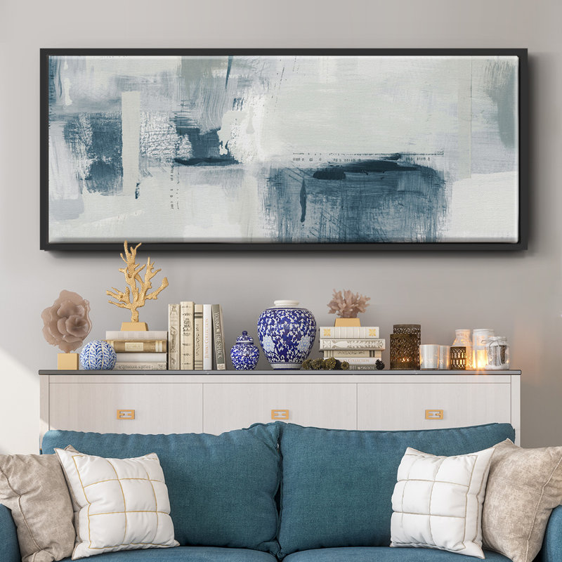 Blue Tides- Framed Canvas