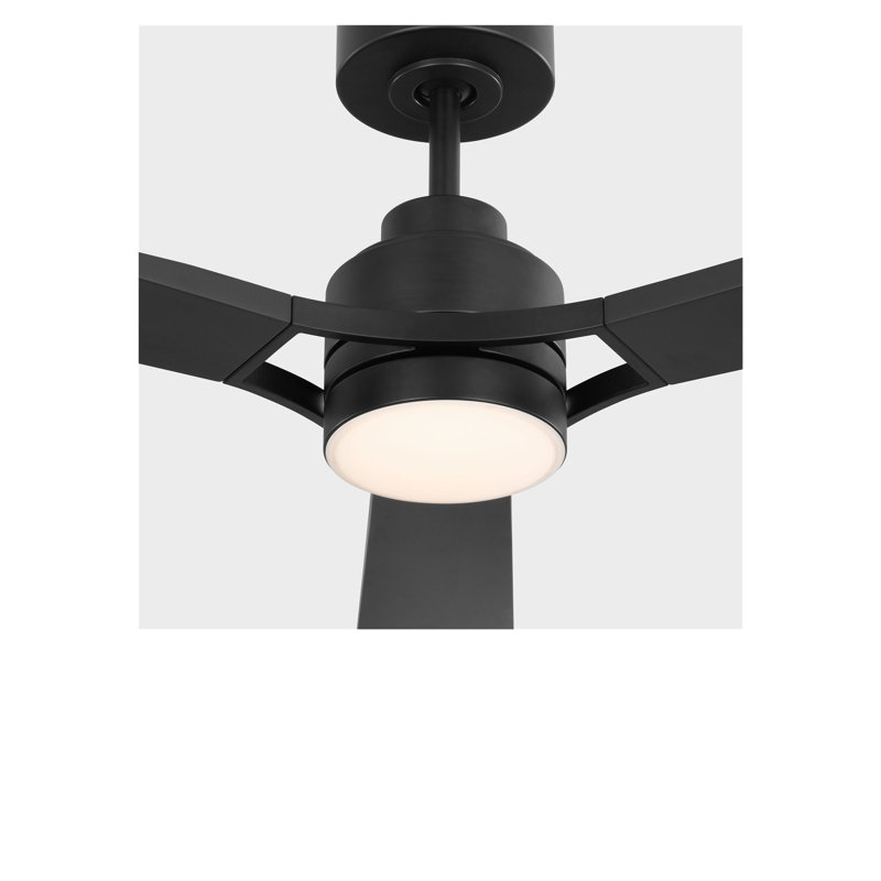 Ventilateur de plafond à DEL Trillium Smart 60, Nuit noire, Nuit noire