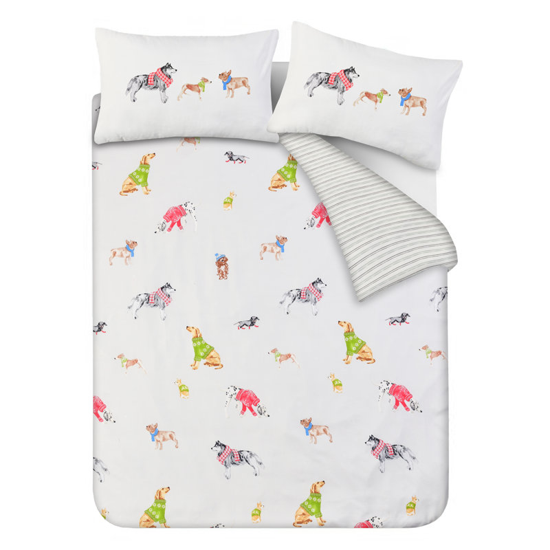 Polyester Animal Print Duvet Cover, Kingsize Duvet Cover + 2 Pillowcases
