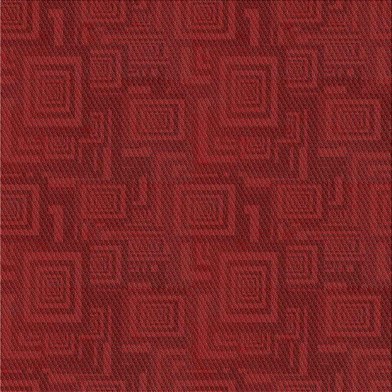Tapis décoratif marron géométrique, Carré 8 pi