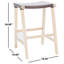 Tabouret de bar et de comptoir en cuir véritable Kellan-992258862-992258860