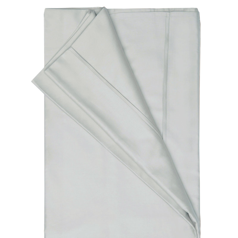 450 TC Pima Cotton Range 100% Cotton Sateen Flat Sheet, Single (3'), Platinum