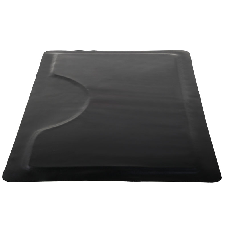 Black PVC Anti-Fatigue Salon Floor Mat with Slip Resistant Surface