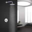 Soriano Wall Mount Chrome Finish Shower System with Handheld Sprayer and Rainfall Head