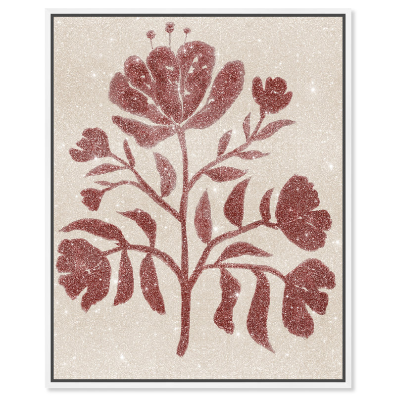 Blooming Alone Print by Oliver Gal, 17"H x 21"W, White Floater Frame