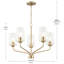 Lustre à trois lumières Celino avec verre transparent-1672262635-1672262612-1672262608