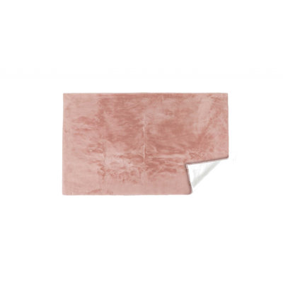 Tapis rose en peau de mouton Abarca