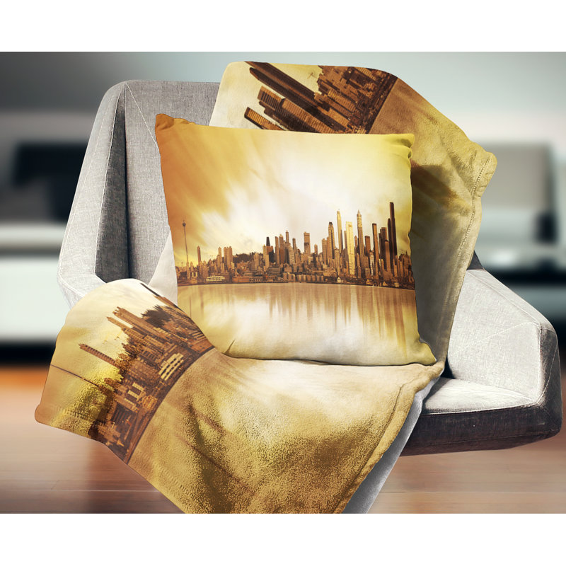Coussin Landscape, 18 po x 18 po, Coussin décoratif