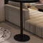 Table de bar haut de gamme en bois massif noir-431128855