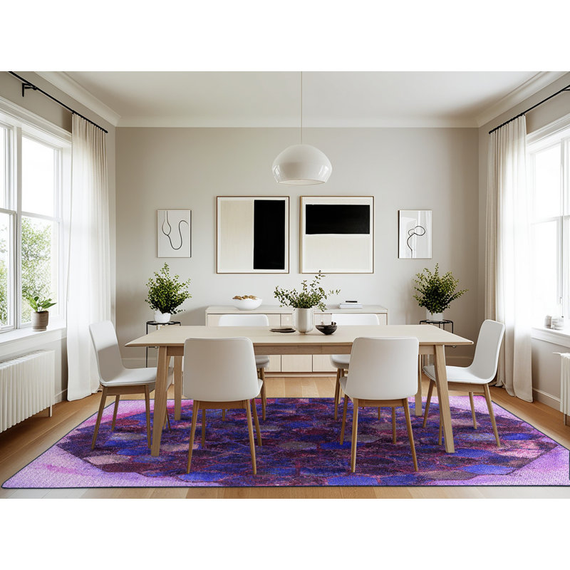 Abstract Indoor Rug, Rectangle 7' x 10'