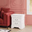 Table de chevet 2 tiroirs Temara White-1483977453