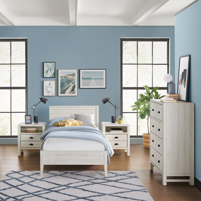 Ensemble de chambre à coucher 4 pièces Windsor avec commode à 5 tiroirs Windsor