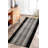 Custom Size Anti-Slip Latex Backing Machine Washable Medium Profile Cut Pile Geometric Squares Black Runner Rugs by Feet-1499989485
